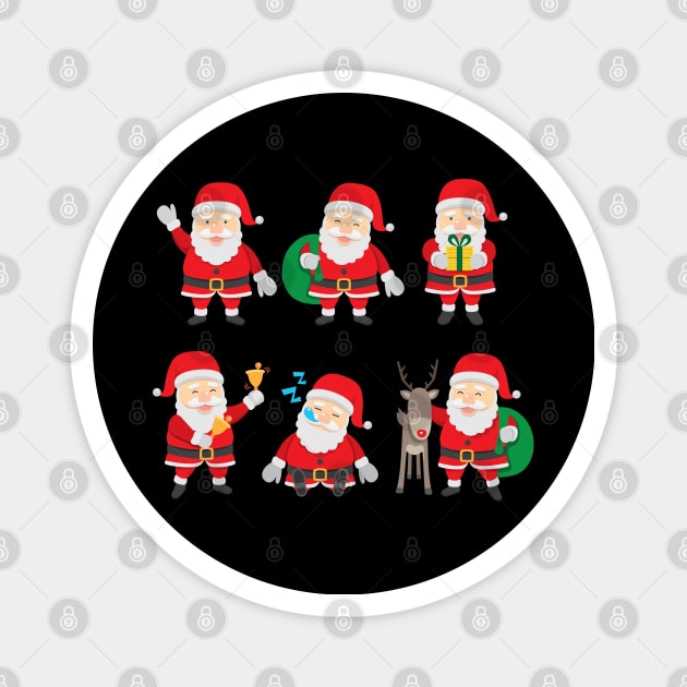 Santa Claus Collections Magnet by Mako Design 